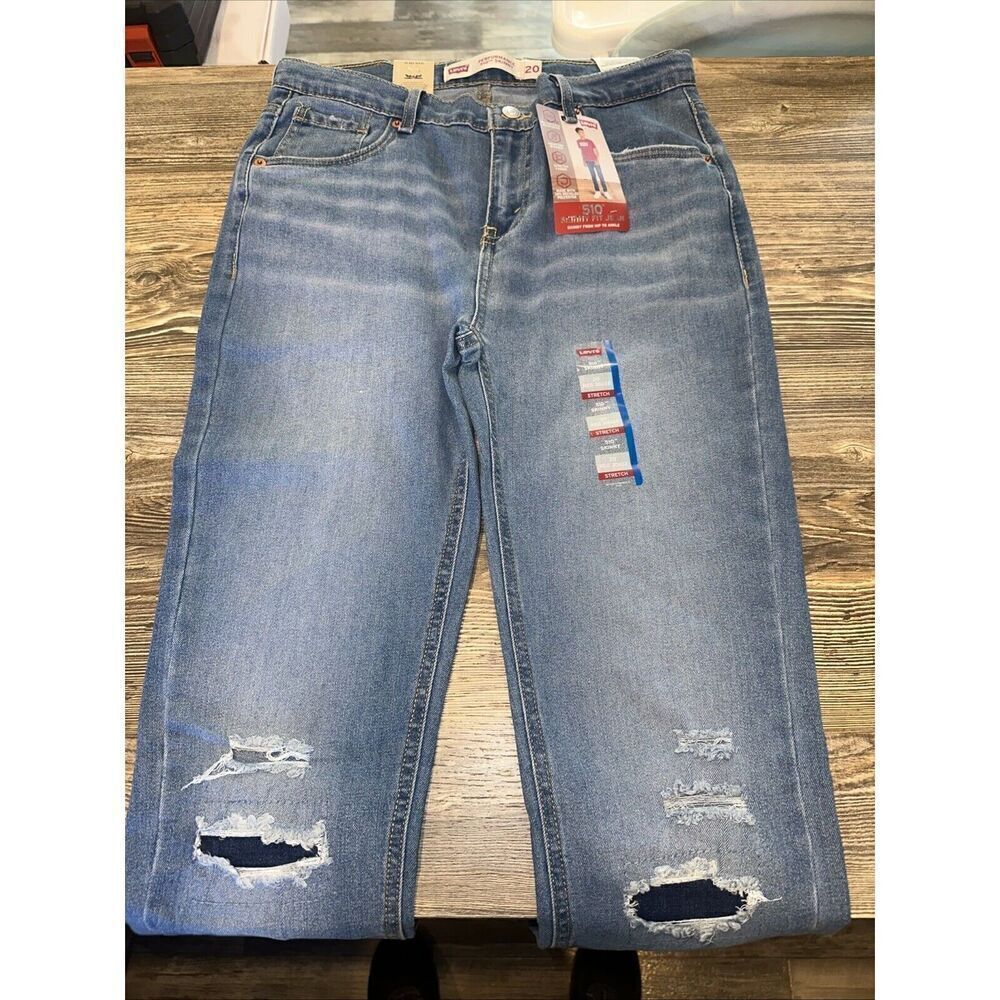 Levi's Boys' 510 Skinny Fit Performance Jeans - Blue. Size 20 Regular. NWT. J